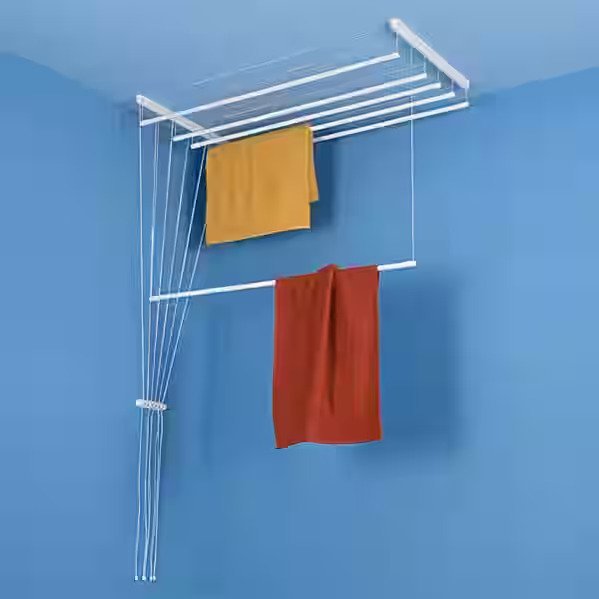 Cloth hangers on apartment balcony – Kompally, Hyderabad - JNS Safety Nets Hyderabad